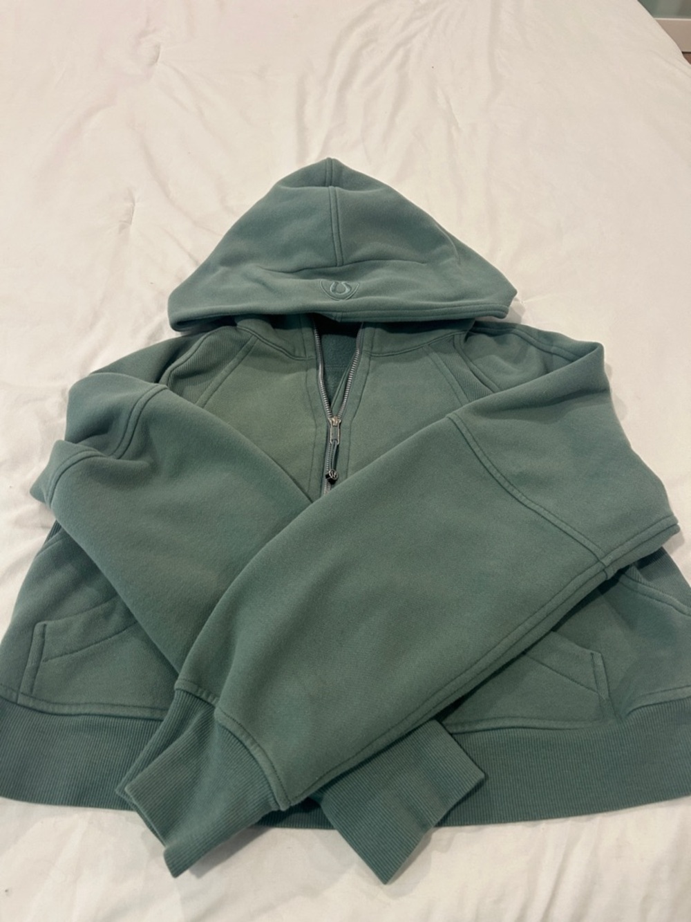 lululemon athletica Sage Green Zip Hoodie